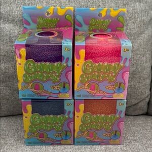 Gumdrop Squishy Lot (Not Needoh) Purple, Pink, Blue, Orange
